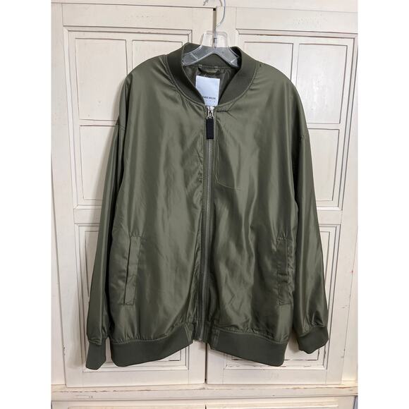 Lindbergh size 3XL army green bomber jacket water repellent - Picture 2 of 5
